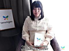 Ryo Izumi Strips Dress Exposing Her Chubby Curves