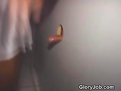 Black Girl Takes Cumshot Facial From White Guy At Glory Hole
