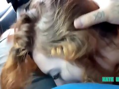 Redhead Suck At Car - Pov