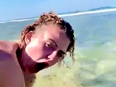 EMILY ROSE AND JAMES - EMILY TAKES A HARDCORE BBC IN DOGGYSTYLE POV AWAY FROM CAM ON JAMACIAN BEACH