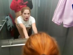 Babbylittle - Sex In The Elevator With A Neighbor. Deep Blowjob