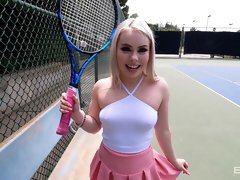 Haley Spades Goes Buckwild At A Public Tennis Court