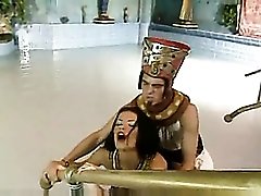 Egyptian pharaoh fucks good looking harem slut