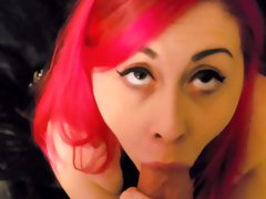 Hot Redhead Goth Milf Eros Empress Passion Blowjob Titfuck Gets Fucked Til Orgasm During Creampie!