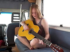 Intense solo masturbation while on the road with superb intense moments of orgasm