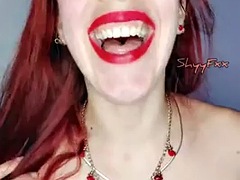ShyyFxx humiliates her boyfriend by comparing him to her lover while sucking his cock