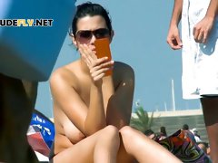 Teen Nudists Get Naked And Heat Up A Public Beach