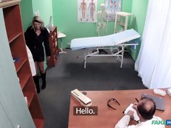 Blonde patient gets fucked balls deep by the naughty doctor