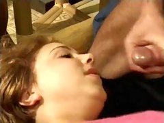 Busty teen fucks mature guy with her asshole