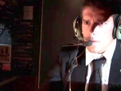 Pilot Fucks with Stewardess in Airplane Cockpit - Madelyn marie